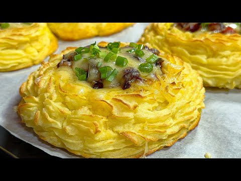 Видео: Невероятно вкусный рецепт для праздничного стола! Рецепт картофеля с овощной начинкой!