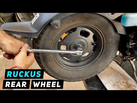 Видео: Honda Ruckus / Zoomer 50 — Снятие/установка заднего колеса | Вещи для скутеров Митча