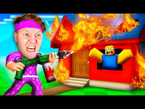 Видео: Я СЖЁГ ДОМ НУБА, ЧТОБЫ НЕ ИДТИ В ШКОЛУ В ROBLOX