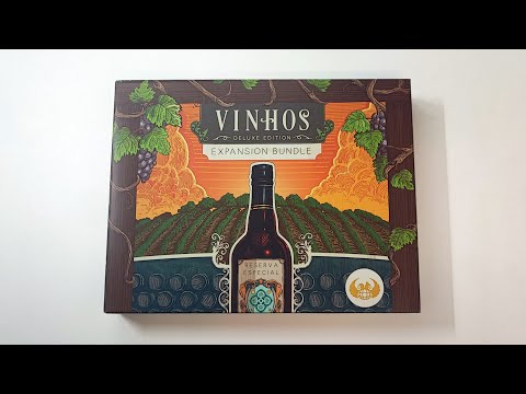 Видео: Распаковка дополнения "Vinhos Deluxe Edition: Expansion Bundle"