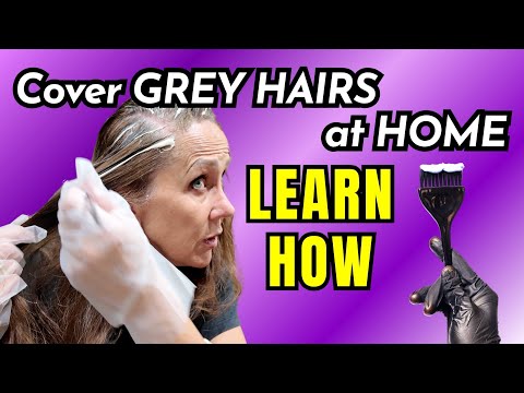 Видео: Окрашиваем седые волосы дома с помощью крафт-краски (советы парикмахера)