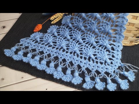 Видео: Необычная кайма крючком//Crochet border