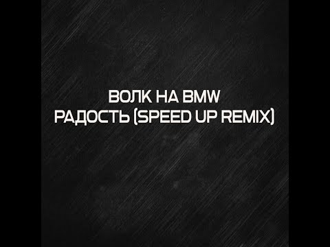 Видео: ВОЛК на BMW - РАДОСТЬ (speed up remix)