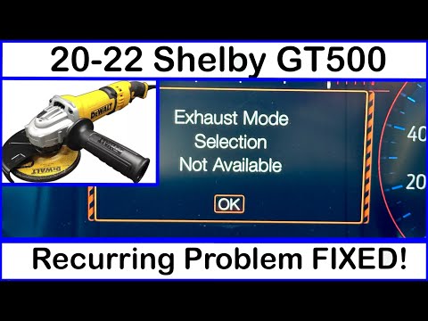 Видео: 20-22 Shelby GT500 Выбор режима выхлопа недоступен. Постоянное решение!