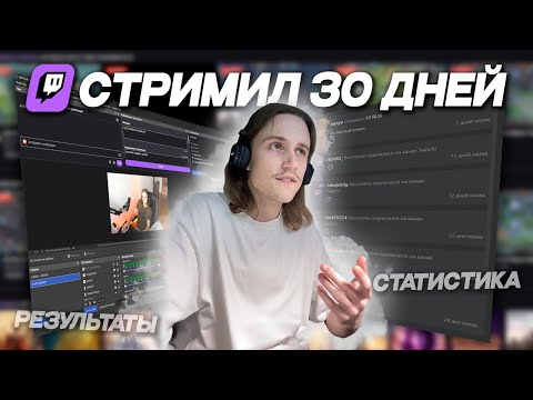 Видео: СТРИМИЛ 30 ДНЕЙ НА TWITCH | РЕЗУЛЬТАТЫ
