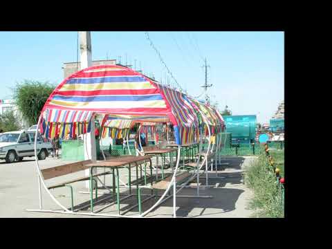 Видео: Город Сатпаев . Площадь горняков до реконструкции