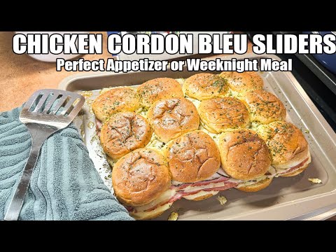 Видео: Куриные слайдеры Cordon bleu. Закуска или легкое блюдо на будний день.