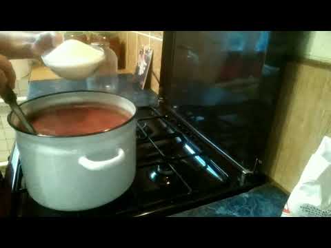 Видео: # заготовки # Сливовый сок с мякотью.