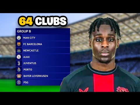 Видео: ЛИГА ЧЕМПИОНОВ... НО ОНА БОЛЬШЕ, ЧЕМ КОГДА-ЛИБО! (64 КЛУБА) 🤩