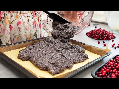 Видео: Вот какова на вкус Швейцария! Рецепт макового пирога с гор и лесной клюквой.