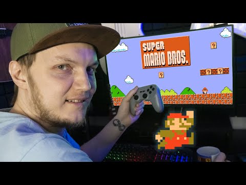Видео: Super Mario Bros. (NES) - Полное прохождение игры (Без варпов / No Warp Zone)