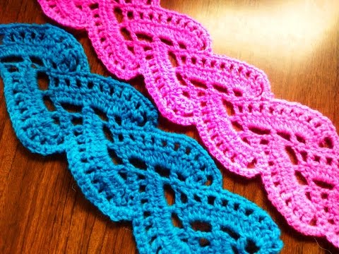 Видео: Ленточное кружево крючком. Урок 1