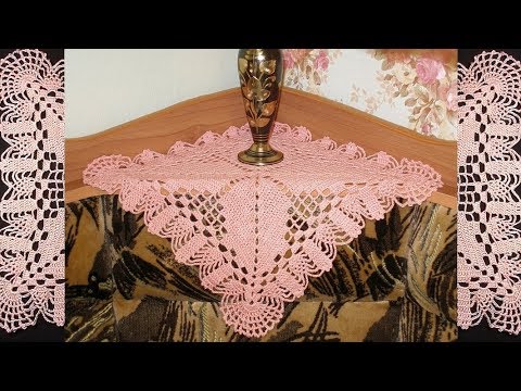 Видео: Салфетка крючком