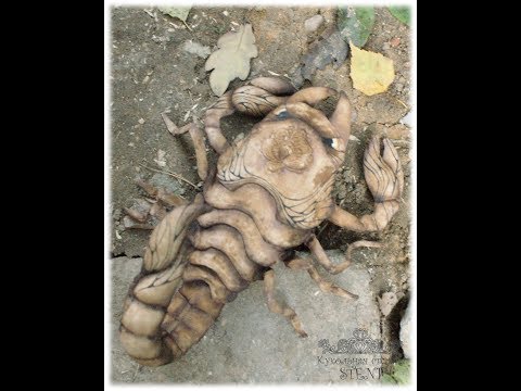 Видео: Скорпион мастер класс. игрушка в технике грунтованный текстиль