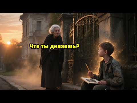 Видео: Мальчик Под Окном Богатого Дома Каждый День Рисовал Одно и То Же,Пока Хозяйка Не Спросила Его Почему