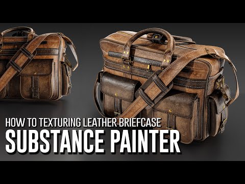 Видео: Как текстурировать кожаный портфель в Substance Painter