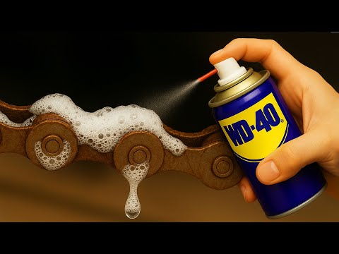 Видео: Никто этого не знает! Побрызгайте WD-40 на велосипедную цепь, и результат вас поразит! Лайфхаки изо