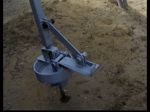 Видео: Самодельный бур с возможностью расширения  ствола внизу колоны