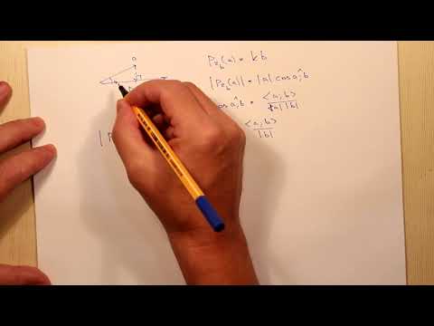 Видео: Ортогональная проекция и ортогональная составляющая. Тема