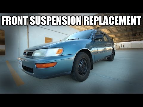 Видео: Замена передних стоек Toyota Corolla '93-'02