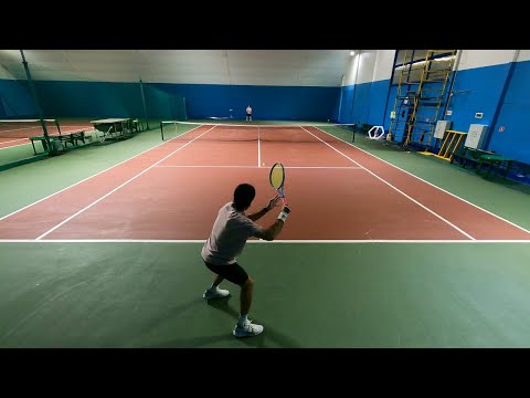 Видео: теннис одиночка || крепкие, потные мужики долбят друг другу под заднюю || 3.5 vs 4.0+ NTRP