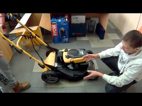 Видео: Газонокосилка с электростартером Stiga Combi 53 SEQ