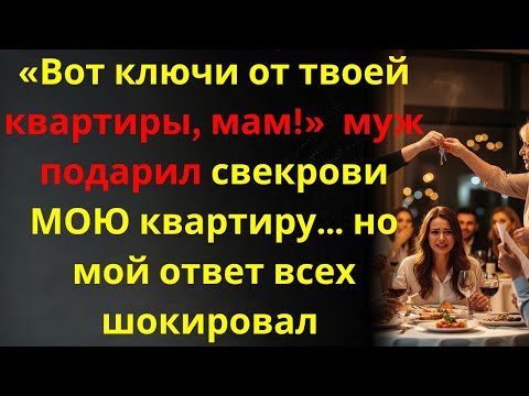Видео: «Он протянул маме ключи от квартиры при гостях — и все просто онемели»