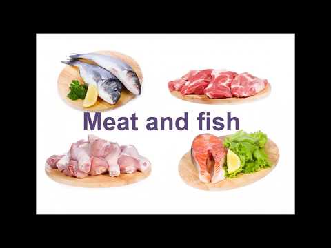 Видео: English for kids. Learn Meat and fish Английский детям. Учим слова по теме "Мясо и рыба".
