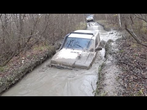 Видео: Жёсткий Offroad для Нивы, Сиденье в воде, лягушка в машине)