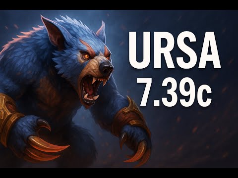 Видео: Ursa 7.39c gameplay. Гайд на Урсу от 9к керри