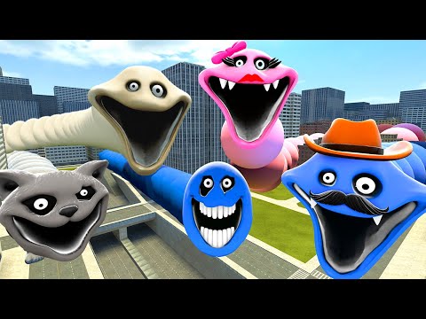 Видео: ВСЕ ВИДЫ ГОЛОДНЫЙ ЧЕРВЬ СЕМЬЯ ЗМЕЯ КОТ В БОЛЬШОЙ ГОРОДЕ РОБЛОКС Garry's Mod