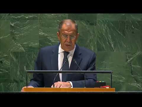 Видео: Выступление С.Лаврова на общеполитической дискуссии 78-й сессии Генеральной Ассамблеи ООН