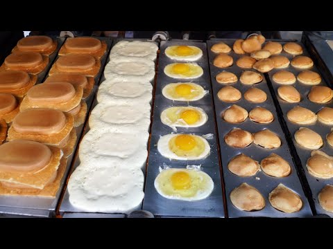 Видео: $ 0,9 Оригинальный яичный хлеб и каштановый хлеб - Корейская уличная еда