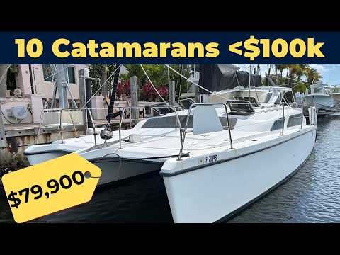 Видео: 10 подержанных катамаранов на продажу менее чем за 100 тысяч долларов