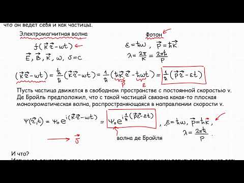 Видео: Волна де Бройля