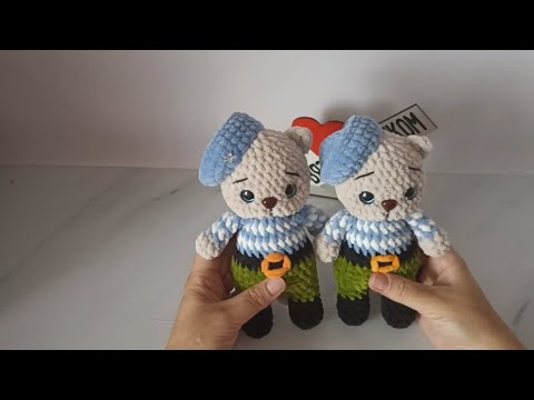 Видео: МК кот в берете. #амигуруми #crochet #вязаныеигрушки 