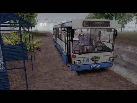 Видео: OMSI 2 Злива Маршрут 470 автобус МАН СЛ202
