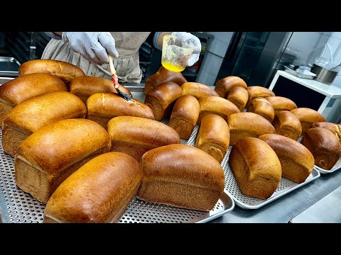 Видео: Французский тост из цельного хлеба со сливками и водопадом - корейская уличная еда