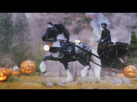 Видео: Делаю хэллоуинскую диораму с лошадью Breyer! 🎃