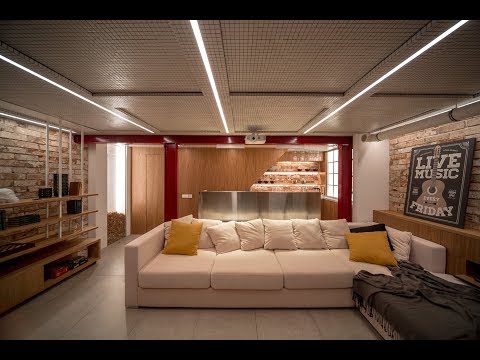 Видео: Гостиная в подвале: бар, студия, кинотеатр / Дачный ответ.неформат