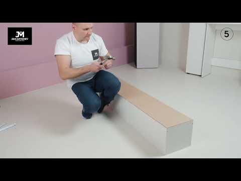 Видео: Шкаф пенал напольный с дверками и ящиками Универсальный ПН-2