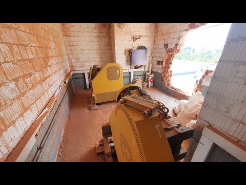 Видео: Машинное помещение без стен - не помеха к запуску лифтов
