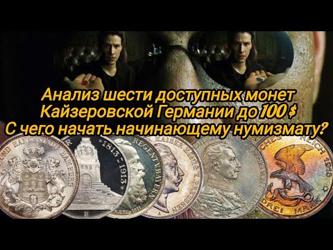 Видео: Анализ топ шести монет Германии до 100$ для начинающего нумизмата ? Выпуск №1