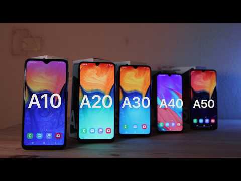 Видео: Сравнение Samsung A10, A20, A30, A40 и A50