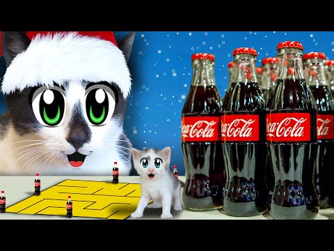 Видео: ГИГАНТСКАЯ ИГРА ЛАБИРИНТ для КОТОВ! Новый ЧЕЛЛЕНДЖ КОКА-КОЛА! Кто ПРОЙДЕТ до конца получит ПРИЗ