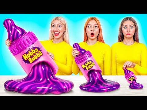 Видео: Большая, Средняя или Маленькая Тарелка Челлендж | Простые Кулинарные Рецепты от Bubba DO Challenge