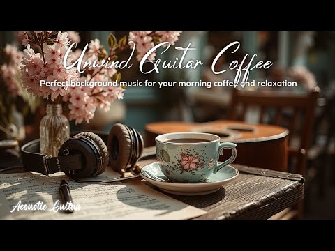 Видео: Уютная атмосфера кафе и нежная акустическая гитарная музыка для расслабления и учебы