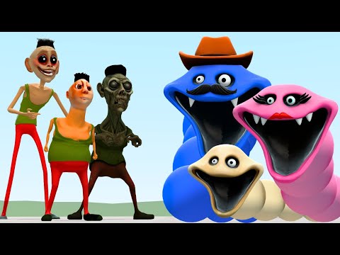 Видео: Семья Хамуд Хабиби против семьи Голодного Червя из Roblox в Garry’s Mod