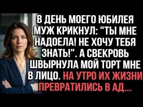 Видео: В юбилей муж крикнул: "Надоела!". Свекровь швырнула торт в лицо. Утром их жизни стали адом...