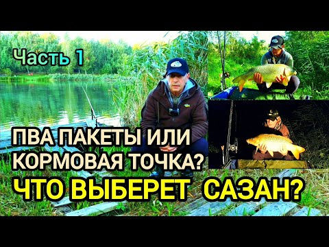 Видео: ПВА пакеты или кормовая точка? Что выберет сазан?! Часть 1.
